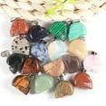 thumbnail image 5 of 12x Charms Natural Gemstone Pendant Carved Skull Crystal Pendant for Jewelry USA, 5 of 12