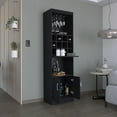 thumbnail image 5 of Dining Room Sideboards, Kevil 71-Inch Tall Bar Cabinet 5-Tier Modern Bar Cabinet with Glass Holder Stemware Rack, Wine Cabinet, Liquor Cabinet, 12 Bottle Cubbies, 5 Shelves, and Pull Out Tray, 5 of 8