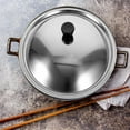 thumbnail image 3 of OULII 24cm Universal Lid for Pots and Pans Stainless Steel Frying Pan Cover with Knob Replacement for Cast Iron Skillets, 3 of 6