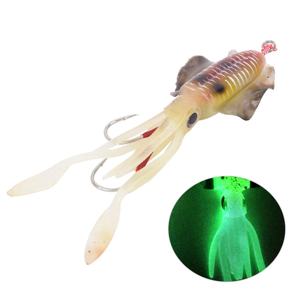 Señuelo De Calamar Y Pulpo Con Ojos 3D, Cebo De Pesca De Calamar De 15,3 Cm/60g, Cebo De Pesca De Pulpo, Para Pesca En Mar/agua Dulce