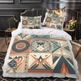 thumbnail image 3 of Home Textiles Bohemian Comforter Cover Set with Pillowcase Children Adult Fashion Bedding Set,Queen (90"x90"), 3 of 6
