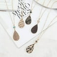 thumbnail image 3 of Leopard Snakeskin Teardrop Long Chain Pendant Necklace for Women Fashion Jewelry, 3 of 9