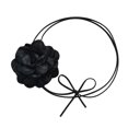 thumbnail image 2 of Gothic collar de tela de flores grandes de encaje largo collar de moda de las mujeres de tendencia en capas clásico collar de joyería Joyería de la gargantilla de las mujeres, 2 of 7