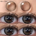 thumbnail image 1 of Lentes de contacto para miopía, lentillas cosméticas grandes de color natural para ojos negros, 2 unids/lote por par, 1 of 3