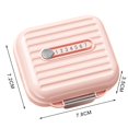 thumbnail image 2 of TNOBHG Organizer Box Compact Weekly Box with 7 Compartments Lock Design Weekly Case, 2 of 8