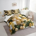 thumbnail image 3 of jejeloiu Luxury Xmas Gifts 7pcs Bedding Comforter Set,Merry Christmas Queen Bedding Sets,Happy New Year Queen Sheet Sets For Kids,Ultra Soft Home Decor, 3 of 8