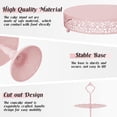 thumbnail image 3 of Juego de 8 piezas para tartas de metal, soporte de mesa de postre de 3 niveles, torre de exhibición de pasteles y bandeja para galletas para fiestas de cumpleaños, bodas, baby shower, 3 of 7
