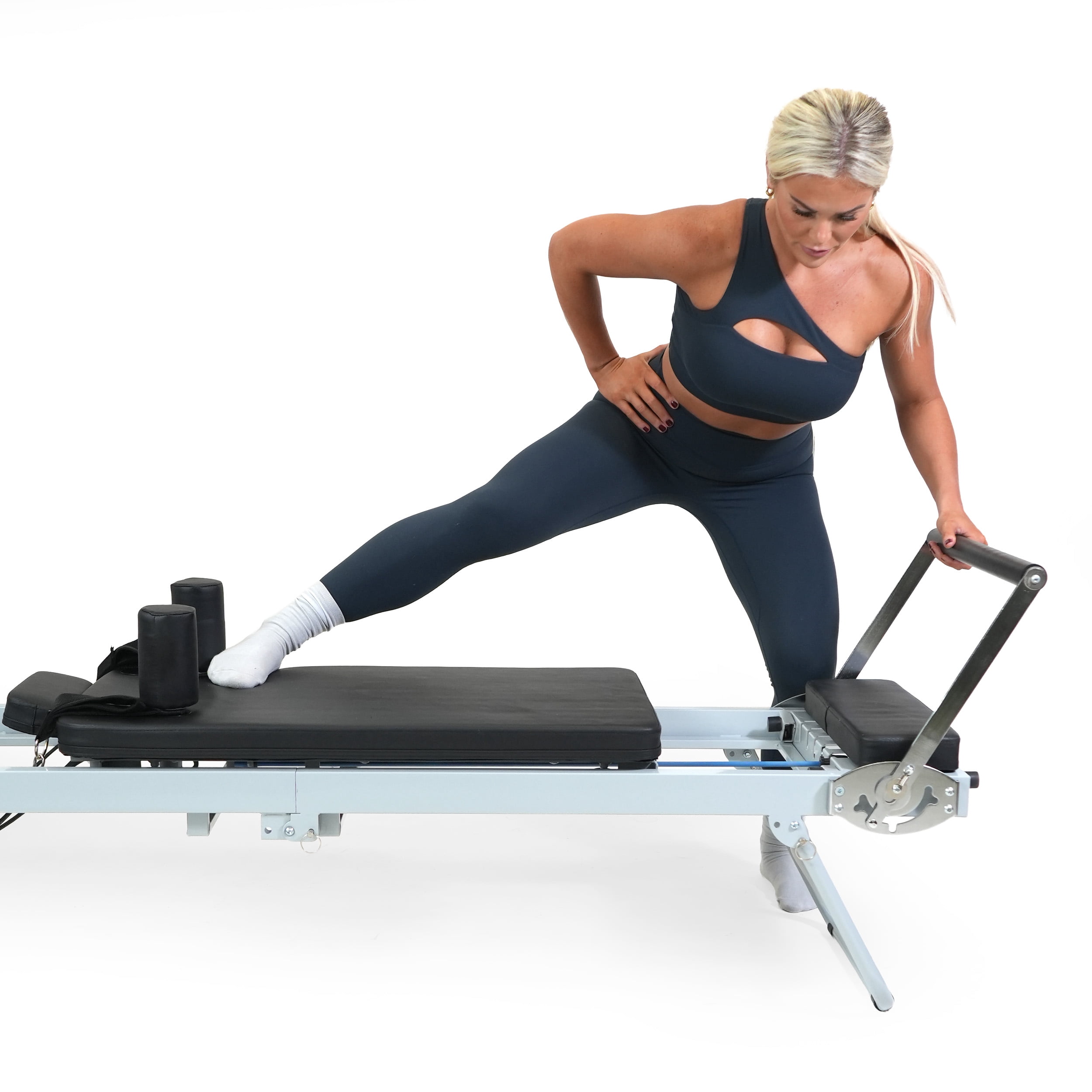 PRCTZ Folding Pilates Reformer Machine for Home Gym – Full Body Workout & Core Strength Trainer