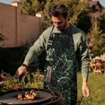 thumbnail image 4 of Math Equations Glowing Green Pattern Apron-Garden Aprons for Women with Pockets-Cotton Linen Waterproof Kitchen Cooking Gardening Aprons Adjustable for Kitchen,Cooking,BBQ and Salon 33x27 Inch, 4 of 7