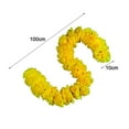 thumbnail image 4 of Sylvtty Diwali Marigold Garland Long Strands Artificial Flowers Hanging Pendants Thanksgiving Halloween Home Wedding Party Decorations, 4 of 7