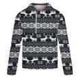 thumbnail image 4 of Sudadera Para Hombre Sudaderas Con Capucha de Moda Sudadera Con Cremallera Casual Estampado de Navidad Deportes Fitness Pullover Media Cremallera Odeerbi ODB179853, 4 of 5