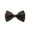 Brown, variant on Kids Small Solid Color Adjustable Tuxedo Neck Bowtie Bow Tie