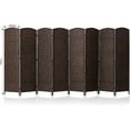 thumbnail image 5 of Jostyle Extra Wide Room Divider Panel of 8 Privacy Screen Freestanding Rattan Room Separator for Enhanced Privacy Espresso, 5 of 8