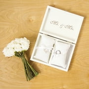 Personalized White Ring Bearer Pillow Box