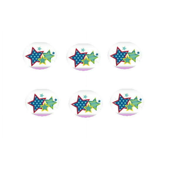 Stars 12 - 2 inch Cupcake Edible Frosting Photos