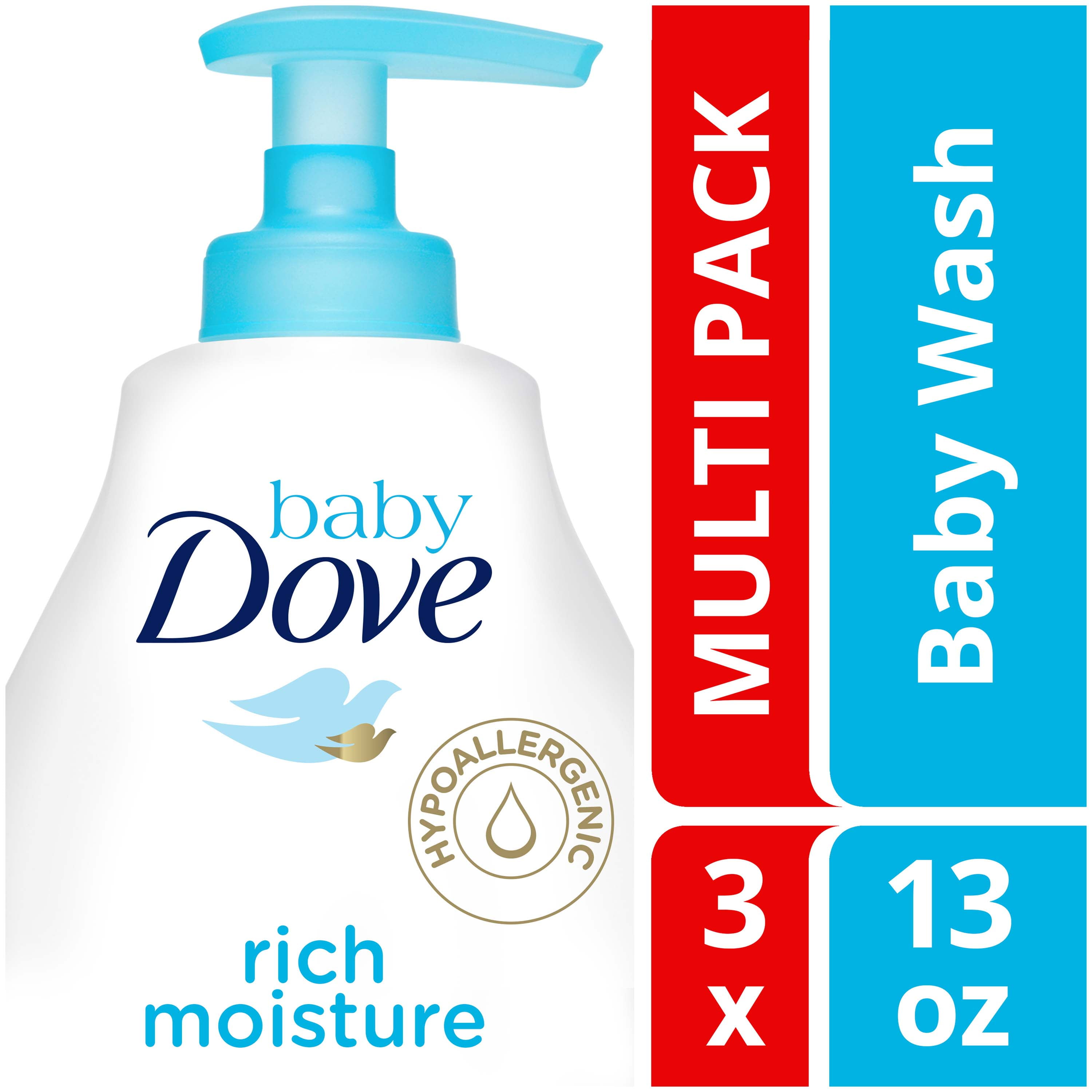 Baby Dove Tip To Toe Wash 3 x 13 oz. - Rich Moisture