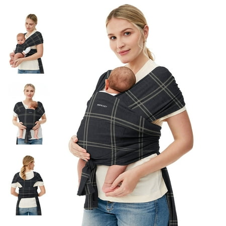 Momcozy Baby Carrier,Adjustable Baby Carrier Wrap,Holds up to 35 pounds of Toddler, Easy to Wear Baby Sling Wrap