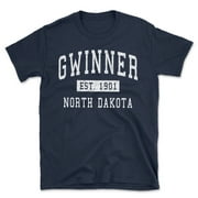 Gwinner North Dakota Classic Established Men's Cotton T-Shirt