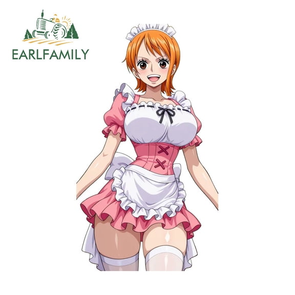 EARLFAMILY 5.1 Inch Nami Car Stickers Personality Waterproof Occlusion Scratch Vinyl Decal Suitable for Motorcycle Rear Windshield Luggage Bumper Car Accessories