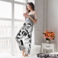 thumbnail image 5 of Kdxio Women's Comfy Stretch Floral Sugar Skull Portrait Print Drawstring Pajama Pants-XX-Large, 5 of 5