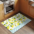 thumbnail image 2 of 2x3 Ft Entryway Area Rug, Yellow Lemon Kitchen Rug Runner Washable Floor Mat, Farmhouse Summer Botanical Watercolor Non Slip Indoor Door Mat Throw Carpet for Bathroom Living Room Bedroom, 2 of 8