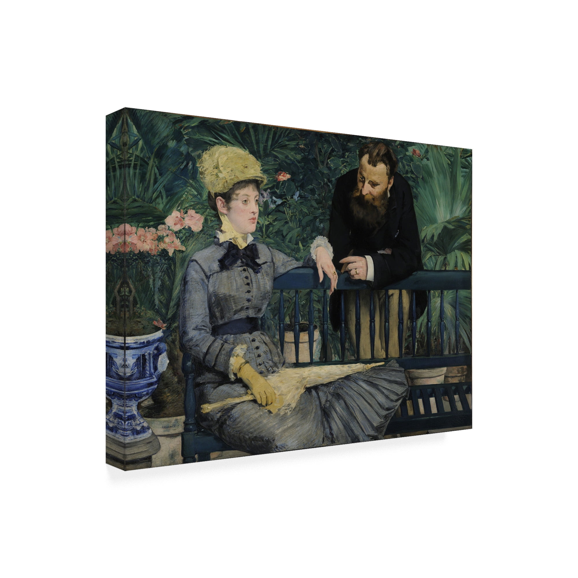 Manet 'In the Conservatory' Canvas Art