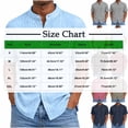 thumbnail image 3 of YODETEY Men’s Linen Crew Neck Button Down Short Sleeve Shirts with Double Pocket,Big and Tall Dark Gray,Size S-5XL, 3 of 6