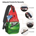 thumbnail image 3 of Sling Bag for Men, Watermelon Hello Summer Fanny Pack Crossbody Bags Shoulder Chest Bag, Small Gym Bag Anti Theft Crossbody Backpack Daypack for Travel Sports Running Hiking, 3 of 7