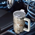 thumbnail image 6 of OBREWU Cartoon Corgi and Coffee Tumbler with Handle and Lid,Cartoon Corgi and Coffee 40oz Double Wall Vacuum Insulated Tumbler,Cups Gift for Women and Men, 6 of 7