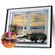 thumbnail image 1 of Cuadros Decorativos 5D Kit DIY Cat By The Window Pintura de diamante de taladro redondo completo (sz1077) DQrwqpou Nuevos Originales, 1 of 9