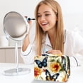 thumbnail image 6 of Flower Butterfly PVC Waterproof Travel Pouch with Zipper, Lightweight, Large Capacity, Printed Design - Suitable for Ladies and Girls Out & about, 6 of 6