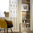thumbnail image 3 of VOGOL 2 Pieces Faux Linen Sheer Curtains, Exquisite Embroidered Beige Floral Pattern Window Drapery for Kid's Room Flat, 52"x63", Rod Pocket, 3 of 7