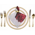 thumbnail image 2 of WERPE Roses Cloth Napkin Reusable Dinner Napkin for Dining Table Kitchen Daily Party Housewarming Farmhouse Decor 6 PCS, 2 of 7