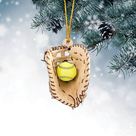 

Sky Display Softball Glove Ornament Softball Custom Name Ornament Softball Glove Flat Ornament Softball Lover Custom Softball Team for Softball Player Softbal Ornament