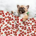 thumbnail image 3 of Yiaed Tomato Print Dog Blankets-Cat Blanket Washable for Couch Protection,Puppy Blanket, Soft Plush Reversible Throw Furniture Protector-Medium, 3 of 8