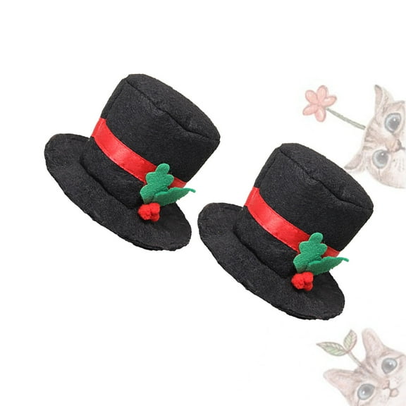 LEORX 2Pcs Pet Headdress Top Hat Costume Accessories for Cosplay