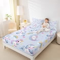 thumbnail image 4 of Homewish Cute Magical Horse Full Size Sheets 4-Piece for Teens Boys Girls,Cartoon Rainbow Unicorn Breathable Bed Sheets,Kawaii Stars Love Heart Lightweight Sheet Sets,Super Cozy Room Decor, 4 of 7
