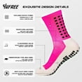 thumbnail image 2 of 4 Pairs Mens Grip Soccer Socks Non Slip Grippy Women Socks for Football Basketball Sports, 2 of 6
