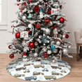thumbnail image 5 of Picia Tractor and Dumper Print Christmas Tree Skirt , Christmas Tree Skirt Ornaments for Merry Christmas Holiday Party Decorations Indoor Outdoor-36", 5 of 7