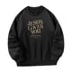 thumbnail image 4 of Sudadera de cuello redondo para mujer, suéteres de cuello redondo de moda de invierno para pesca deportiva Negro, 4 of 7