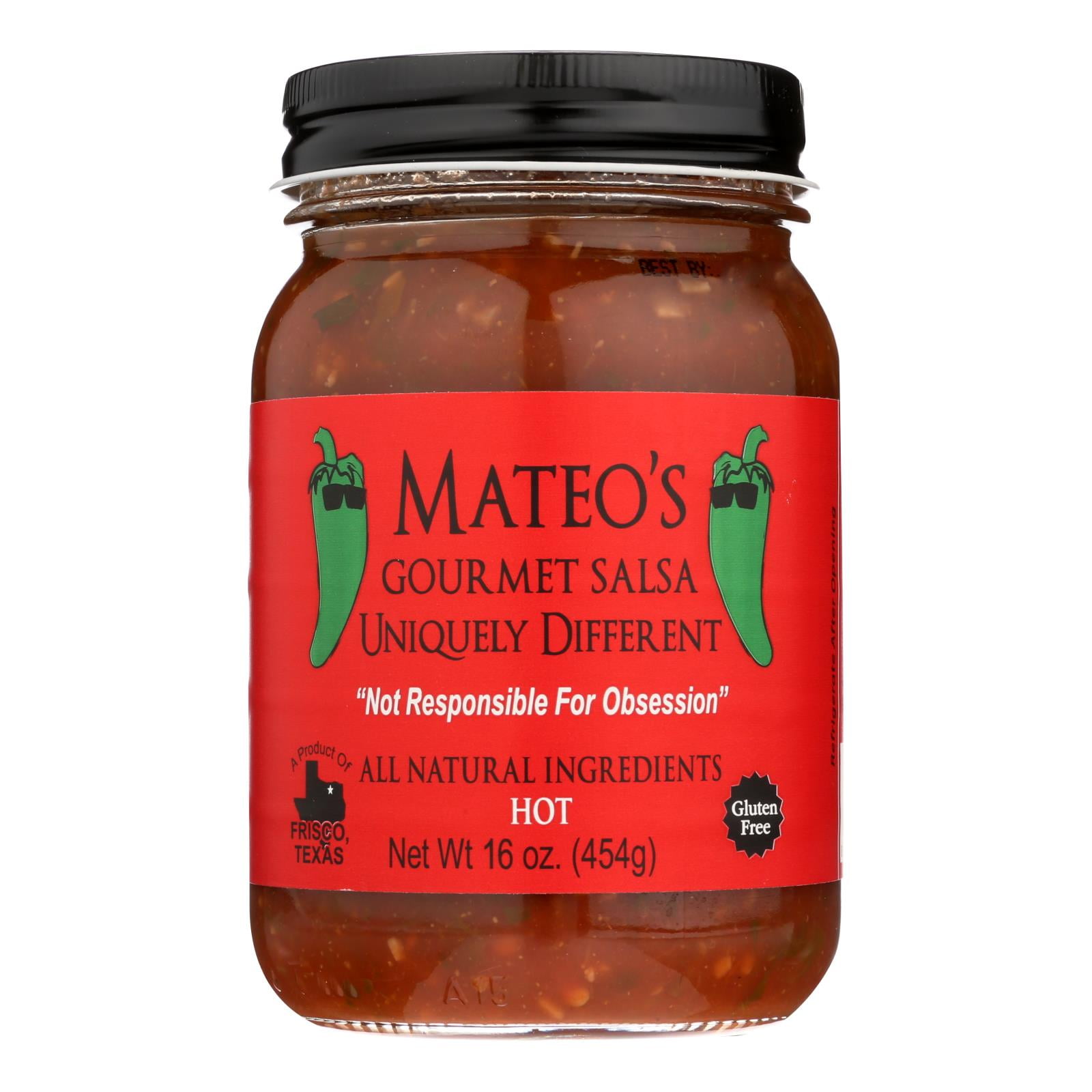 Mateo'S Gourmet Salsa Hot, 16 Oz - Walmart.com - Walmart.com