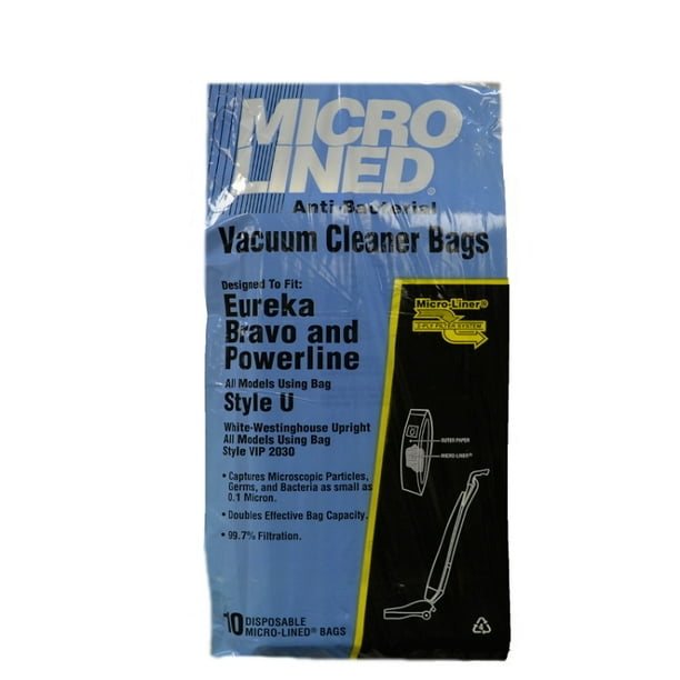 Eureka Vacuum Bags Type U Microlined 10 Pack