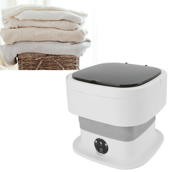 Mini Lavadora Portátil, Diseño Liviano Plegable, Control de un toque, adecuada para varías prendas, Clasificación de impermeabilidad ipx4, con función de luz azul, para ropa