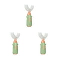 thumbnail image 1 of Jumpingount Cepillo de de silicona portátil en forma de U, seguro, encantador, Manual, cepillo de para niños y niñas, herramientas de 1-8 Edad Verde 3piezas Jumpingount CBP191157, 1 of 6
