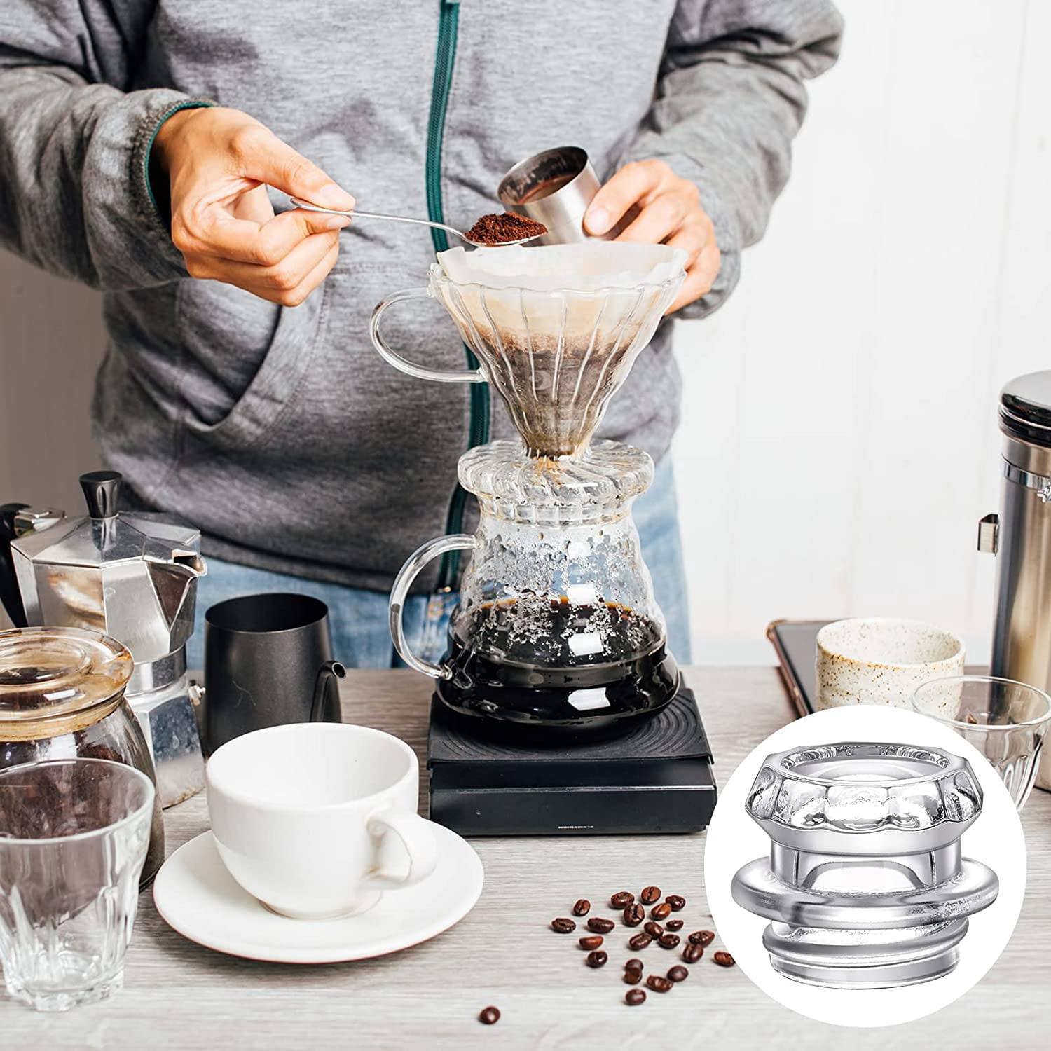 Transparent Coffee Pot Glass 