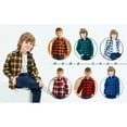 thumbnail image 3 of Tiny Cutey Kids Little Boys Girls Baby Long Sleeve Button Down Plaid Flannel Shirt Top Clothes for 18-24 Months, 3 of 4