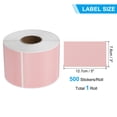 thumbnail image 2 of Uxcell Rectangular Color Coding Labels Rectangle Colored Labels Sticker Moving Stickers Label Tag Pink 5"x3", 2 of 7
