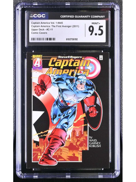 Collectible Graded 2011 Upper Deck Marvel Captain America The First Avenger C-11 Comic Cover CGC 9.5