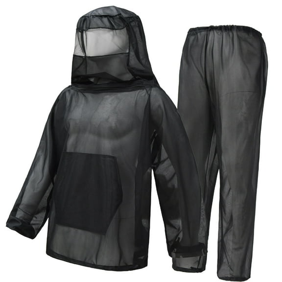 Outdoor Mosquitoes Mesh Clothes Fly Net Shirt Mesh Hooded Jackets Honeys Harvesting Clothing Beekeepers Mesh Hood