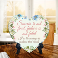 thumbnail image 2 of Success is not final, failure is not fatal: It is the courage to continue that counts Heart Table Sign (6 x 5") | Solid MDF | Inspirational Quotes | Cute Home Decor, 2 of 5